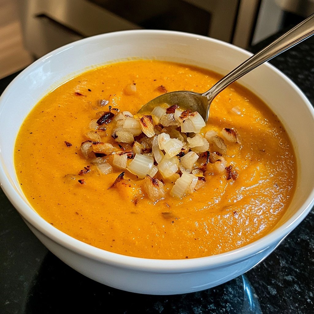 Squash Soup with Onion and Garlic
