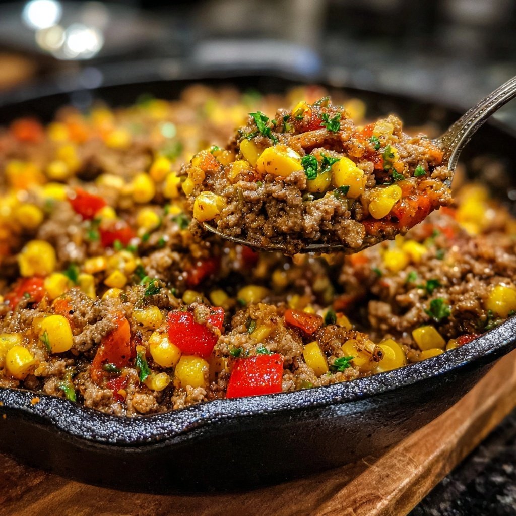 Ground Beef Skillet with Corn